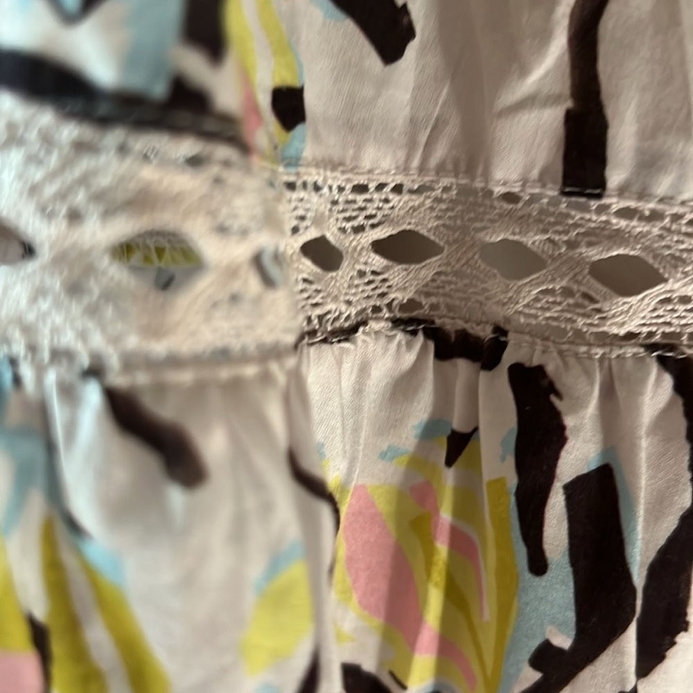 Velvet Multicolor Patterned Top small - Picture 3 of 5